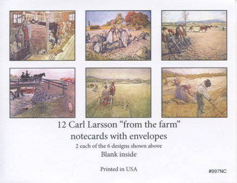 Boxed Note Cards, Carl Larsson Farm Assortment