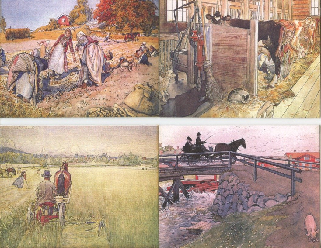 Boxed Note Cards, Carl Larsson Farm Assortment