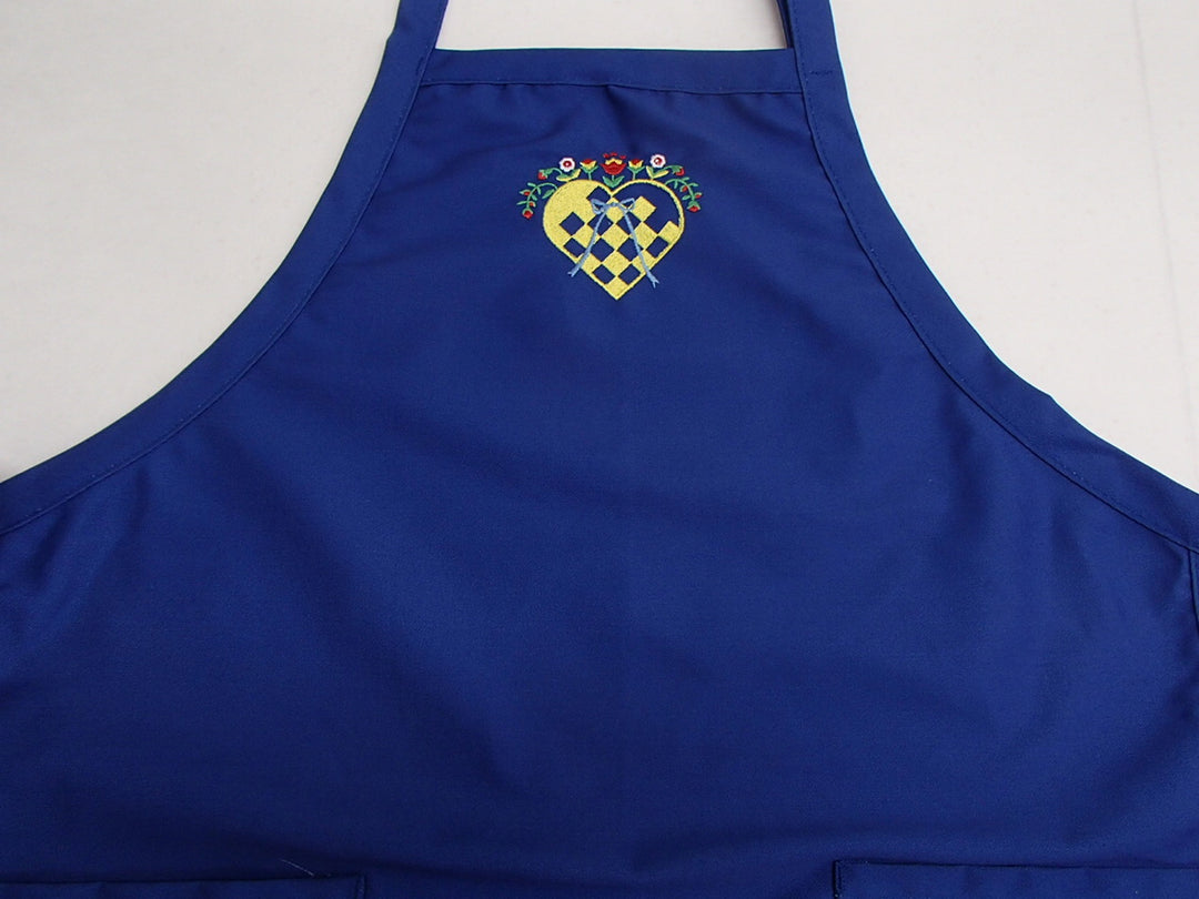 Apron - Embroidered Heart Basket