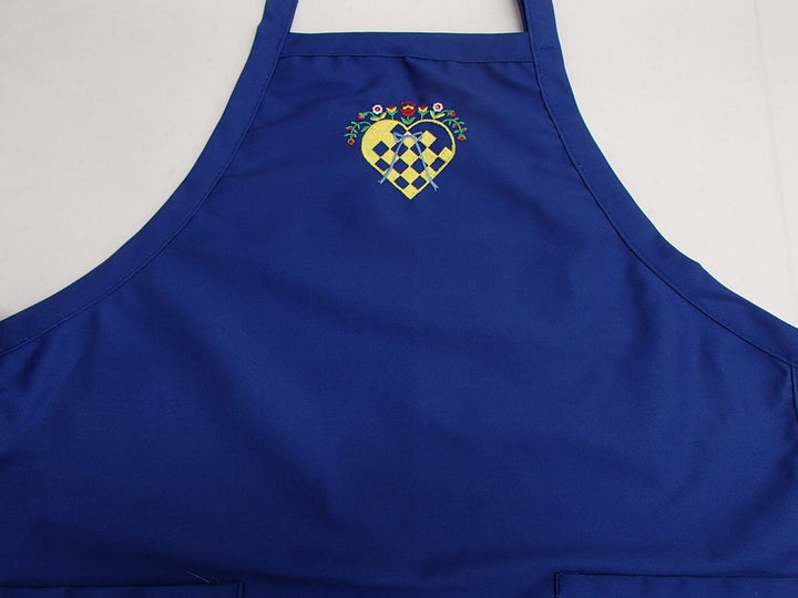 Apron - Embroidered Heart Basket