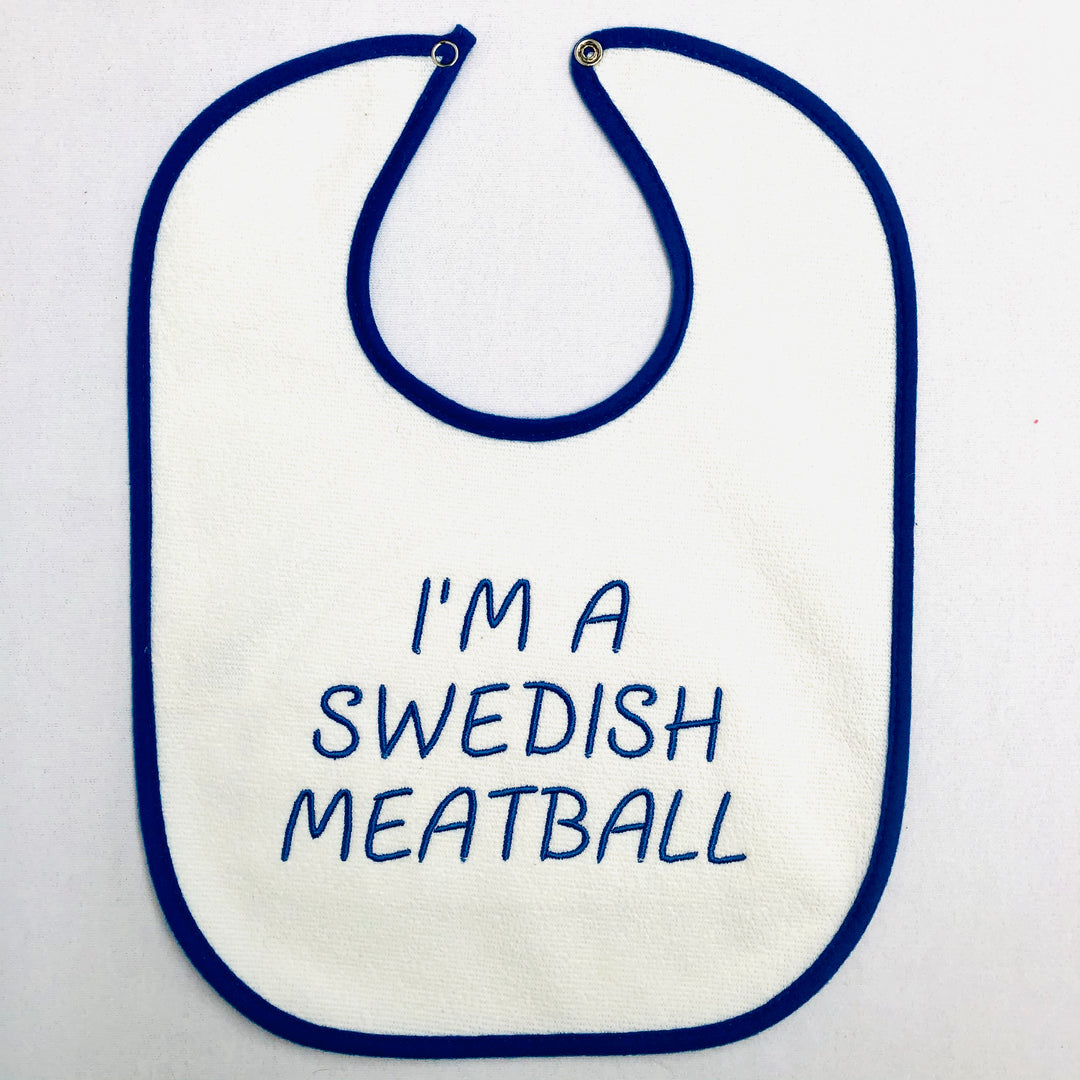 Baby Bib, I'm a Swedish Meatball on Royal