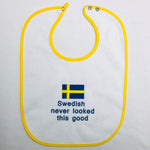 Baby Bib, Swedish never looked this good on Yellow