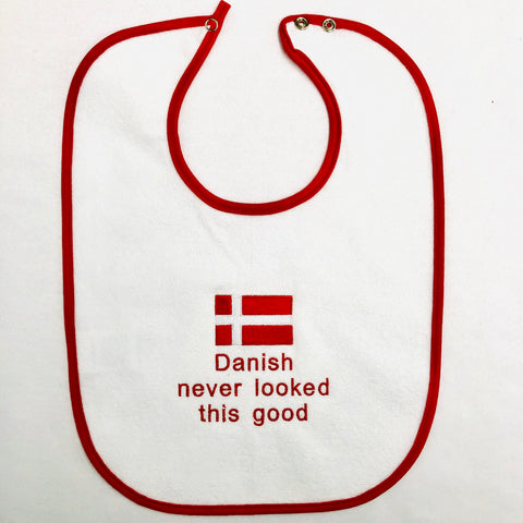 Baby Bib, Danish never looked this good on Red