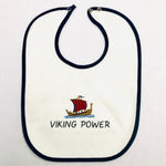 Baby Bib, Viking Power (Blue & Red) on Navy