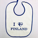 Baby Bib, I [heart] Love Finland on Royal
