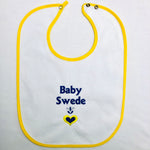 Baby Bib, Baby Swede on Yellow