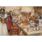 Boxed cards, Carl Larsson Christmas dinner table