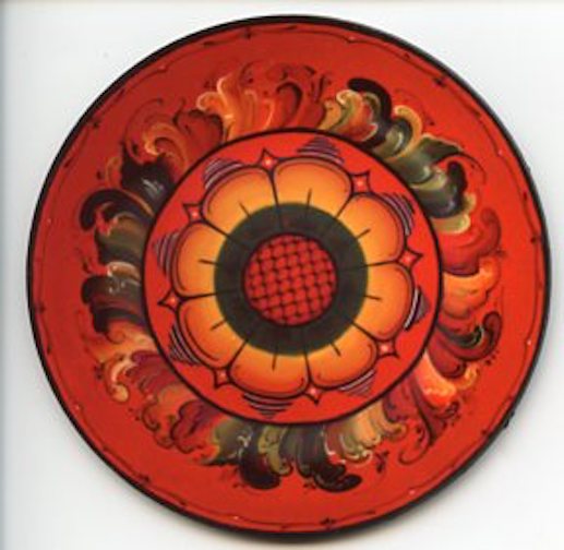 Lise Lorentzen rosemaling neoprene coaster