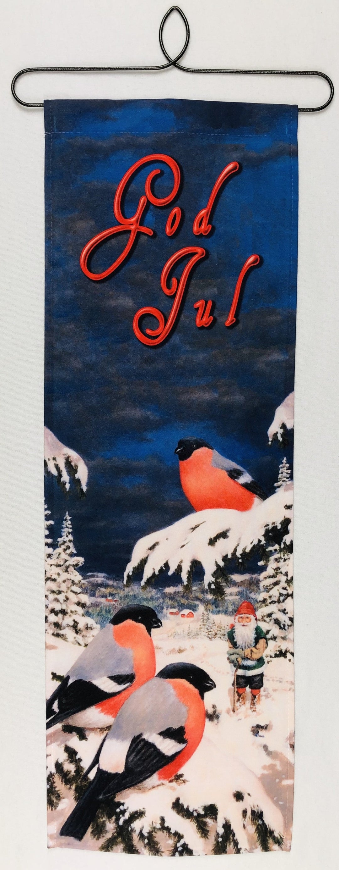 Jan Bergerlind Christmas birds Fabric wall hanging