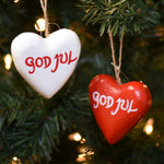 God Jul Heart Ornament