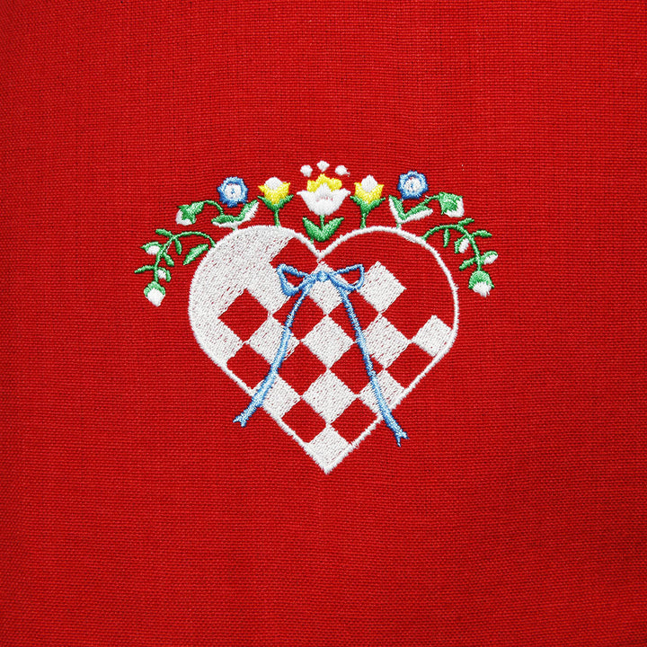 Dish Towel - Heart Basket