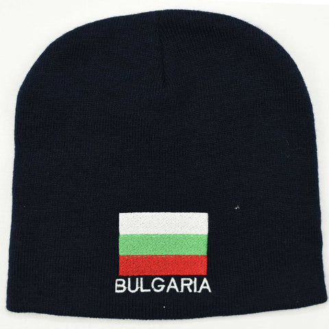 Knit beanie hat - Bulgaria flag