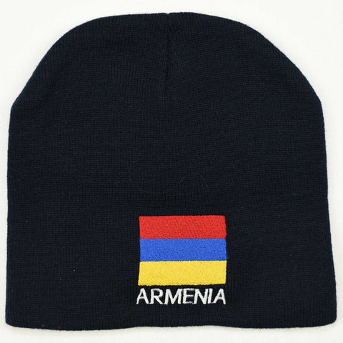 Knit beanie hat - Armenia flag