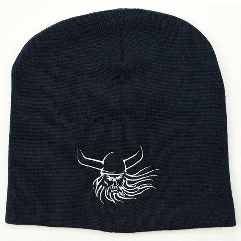Knit beanie hat - Viking scull