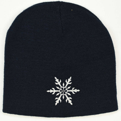 Knit beanie hat - Snowflake