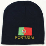 Knit beanie hat - Portugal flag