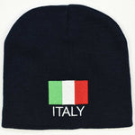 Knit beanie hat - Italy flag