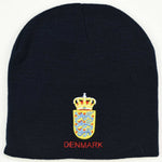 Knit beanie hat - Denmark crest