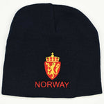 Knit beanie hat - Norway crest