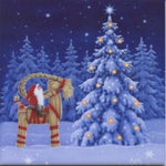 Boxed Note Cards, Eva Melhuish Gnome Tomte on Straw Goat