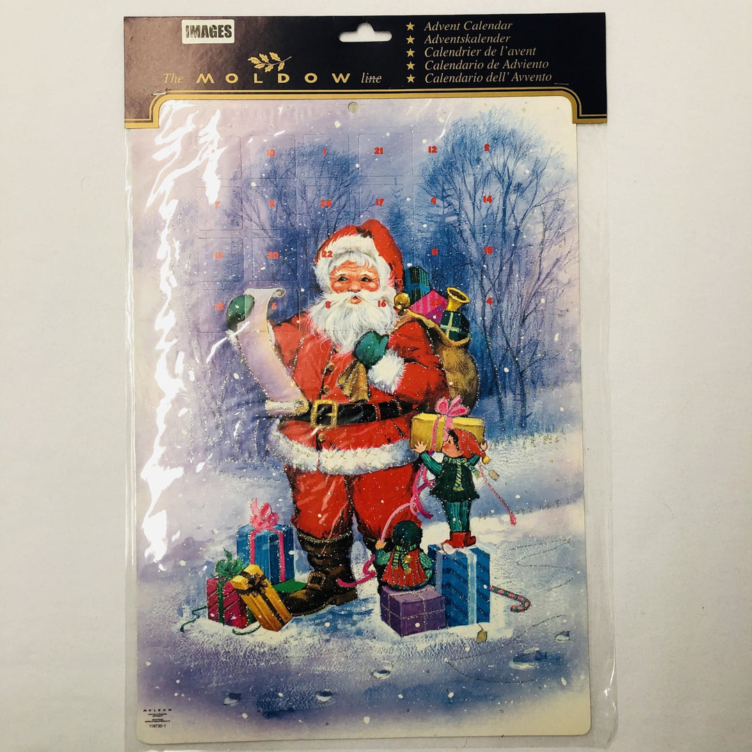 Danish Advent Calendar Santa with Christmas list