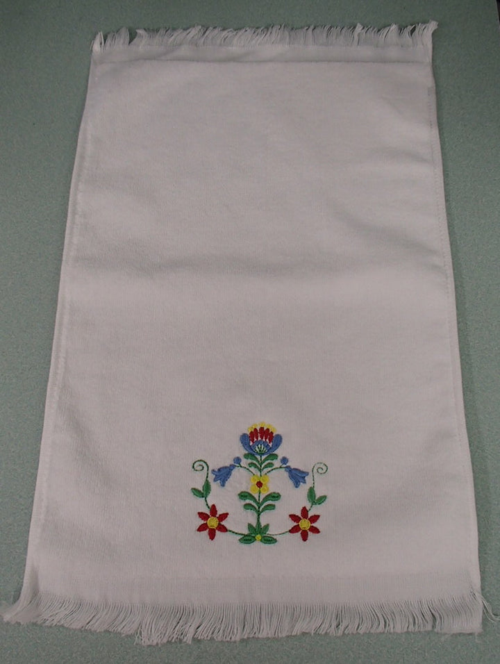 Finger tip towel - Folk Art Flowers