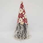 Nordic gnome with burgundy & cream star hat