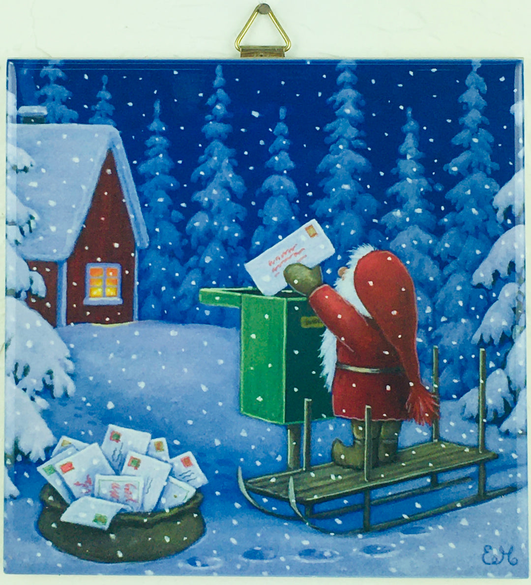 6" Ceramic Tile, Eva Melhuish Tomte Mailing letter