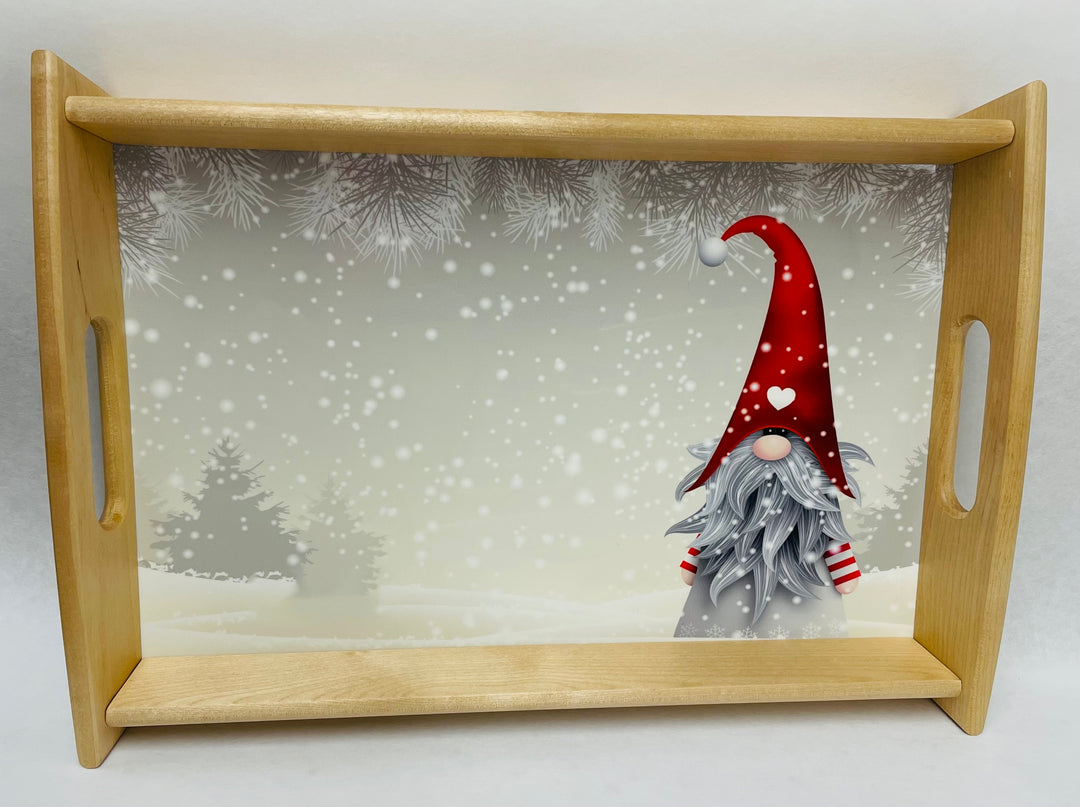 Wood Serving Tray - Gnome