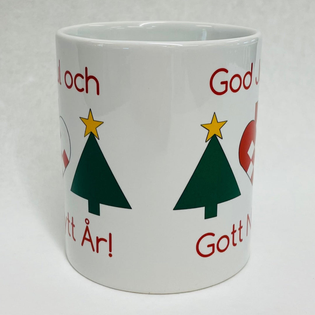 Susan Swanson Swartz God Jul och Gott Nytt År coffee mug