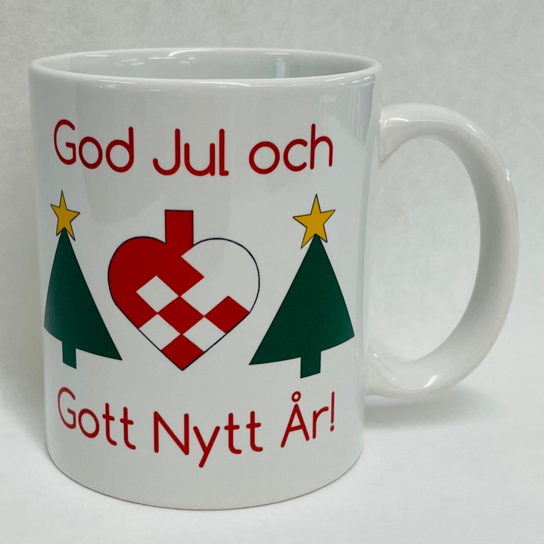 Susan Swanson Swartz God Jul och Gott Nytt År coffee mug