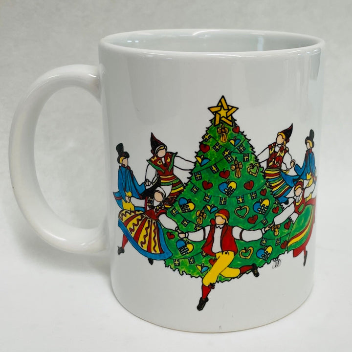 Susan Swanson Swartz Dancing around the tree coffee mug