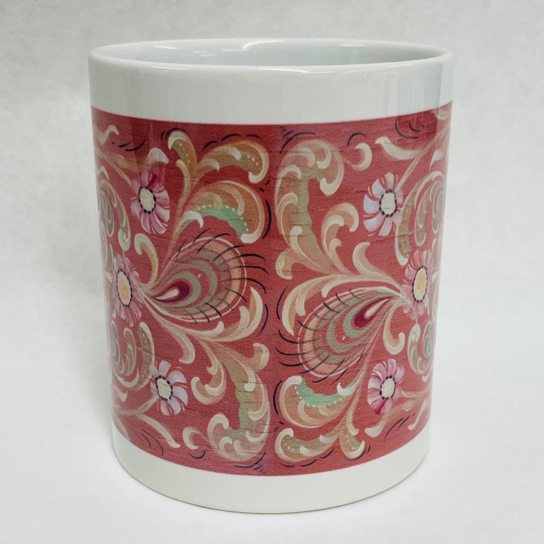 Rosemaling coffee mug