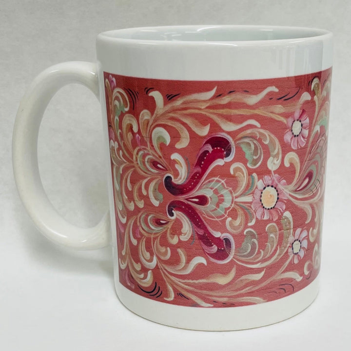 Rosemaling coffee mug