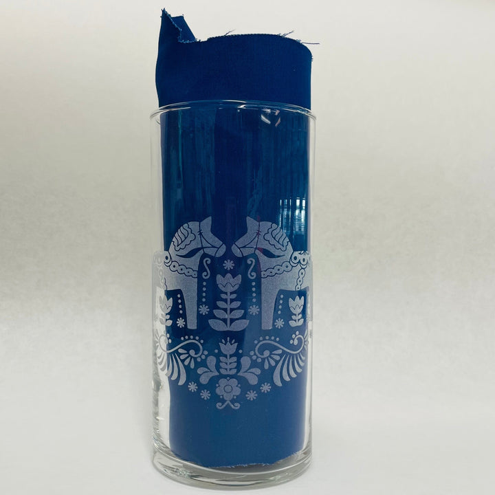 Dala Horse Etched Vase
