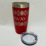 Norway on Red 20 oz Stainless Steel hot/cold Cup
