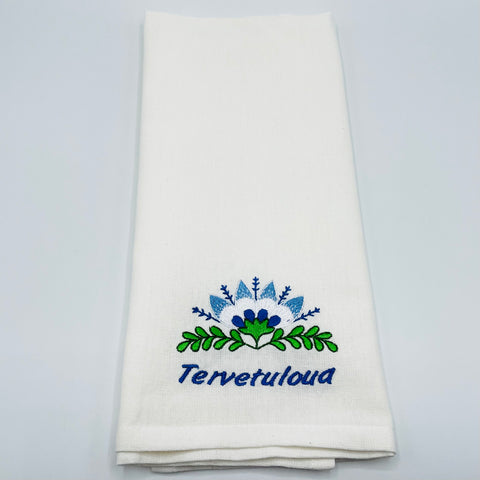 Dish Towel - Tervetuloa Flower