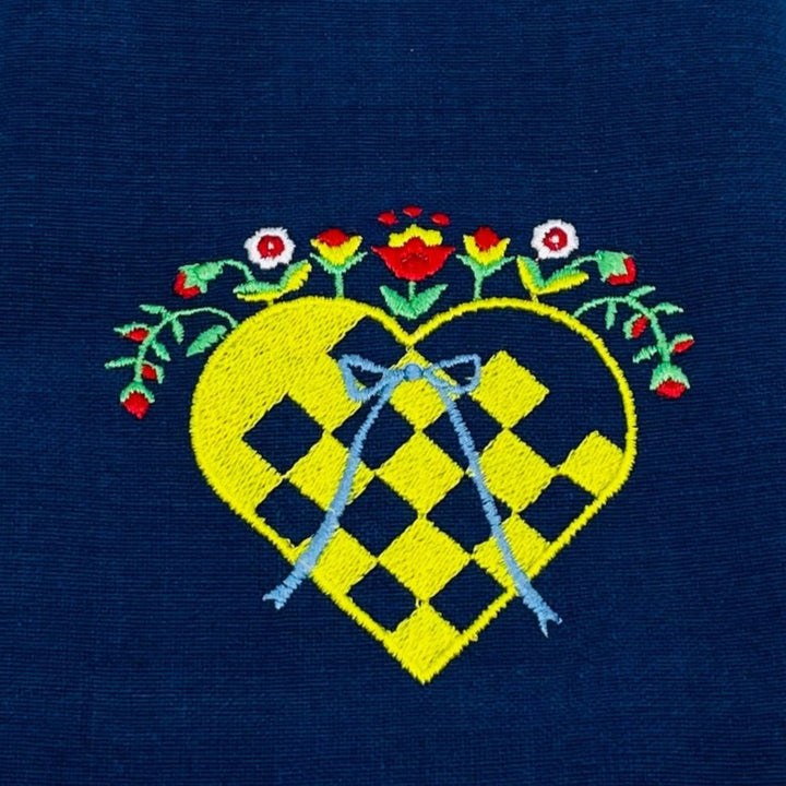 Dish Towel - Heart Basket