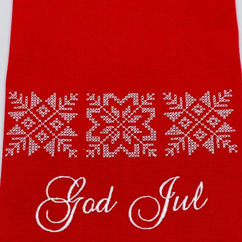 Dish Towel - God Jul Snowflakes