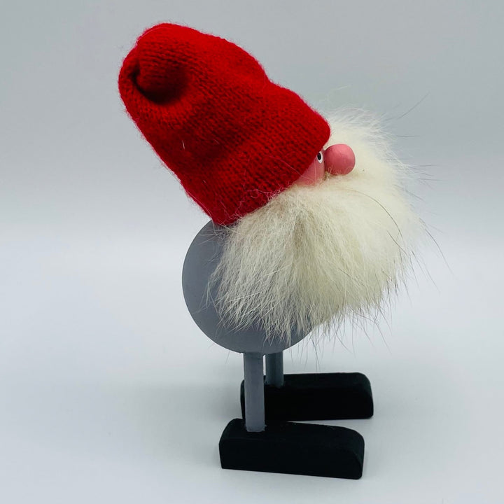 Hand made Tomte with Big Feet carrying Sack