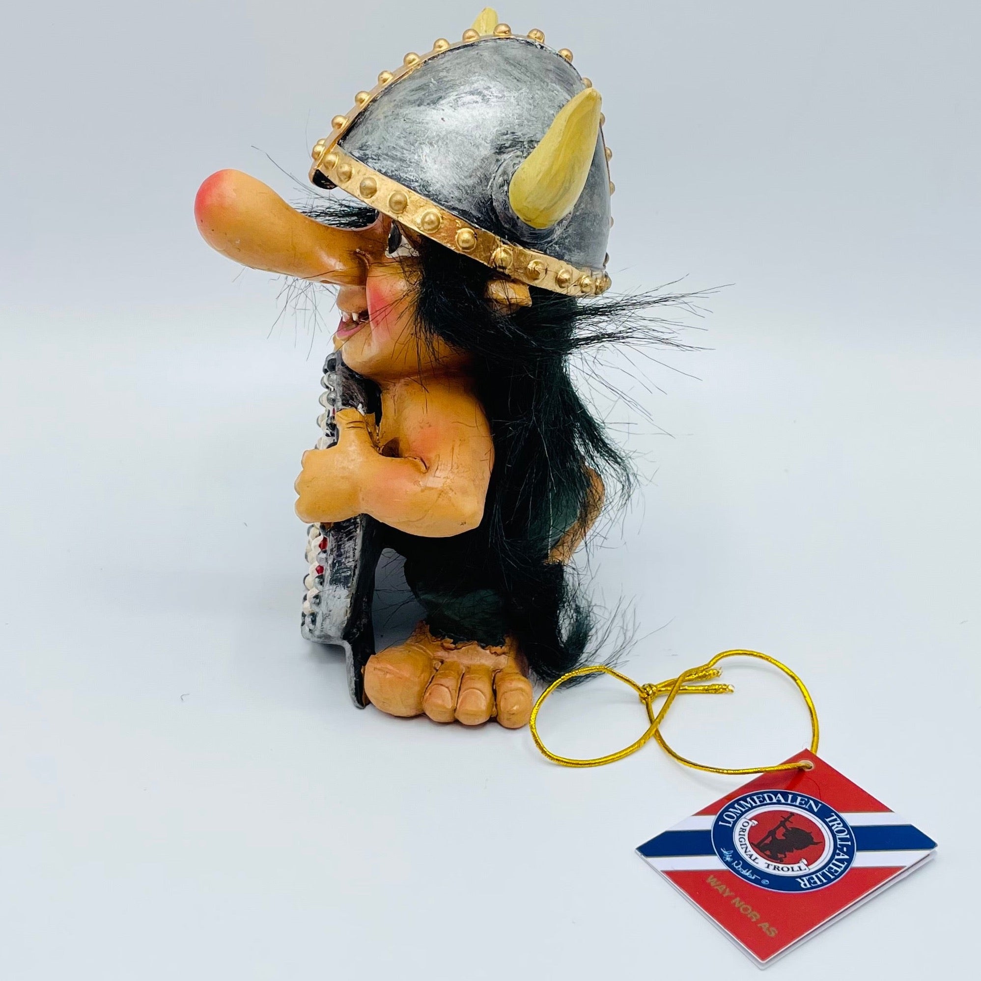 Lommedalen Troll Viking with Norway shield – Gift Chalet