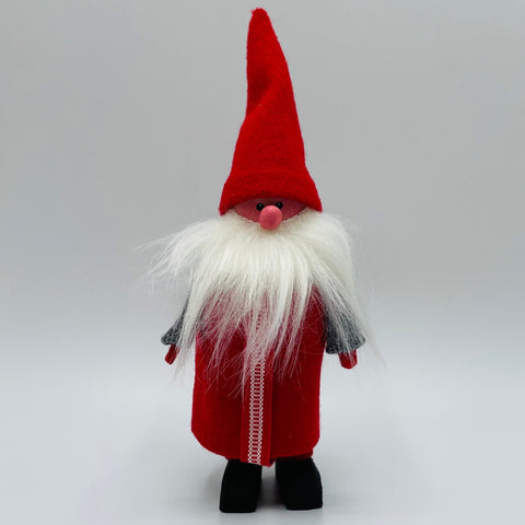 Hand made Tomte with red jacket
