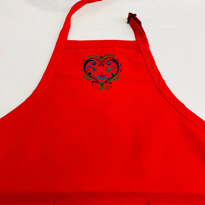 Apron - Embroidered Heart