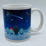 Eva Melhuish Penguins watching shooting star coffee mug