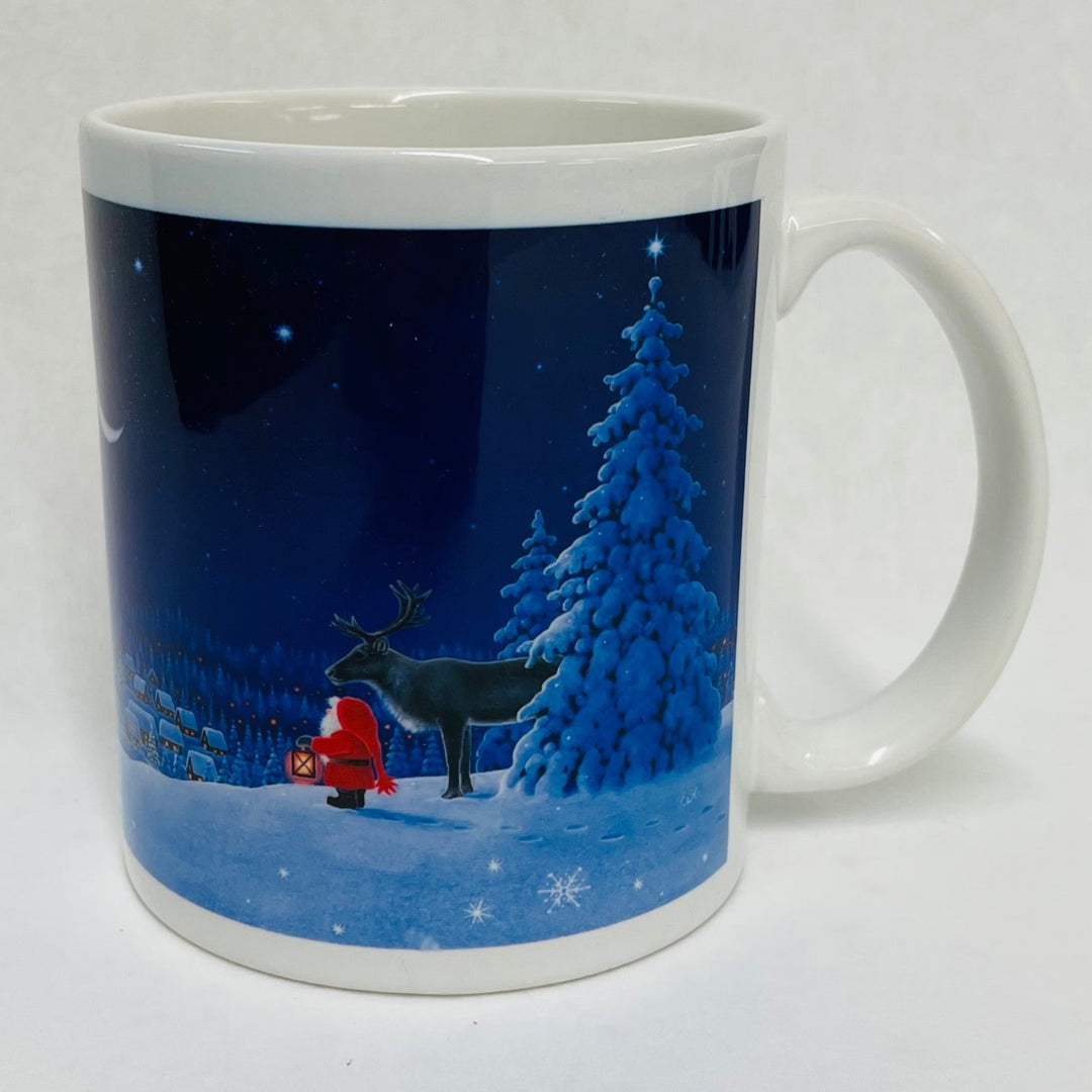 Eva Melhuish Tomte with reindeer coffee mug