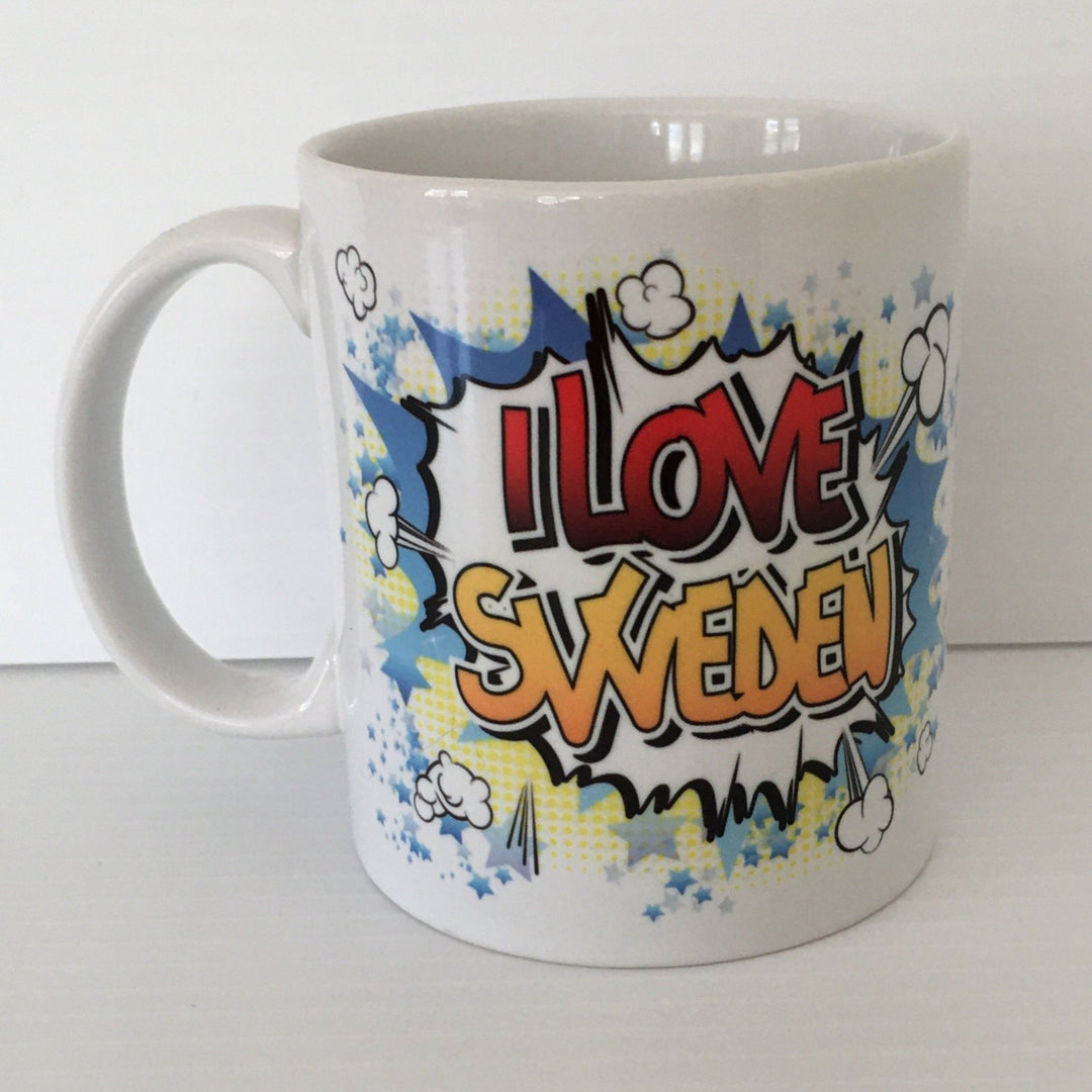 I love Sweden coffee mug