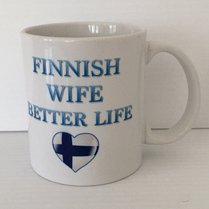 Finnish wife Better life coffee mug