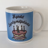 Finnish Happy Birthday coffee mug
