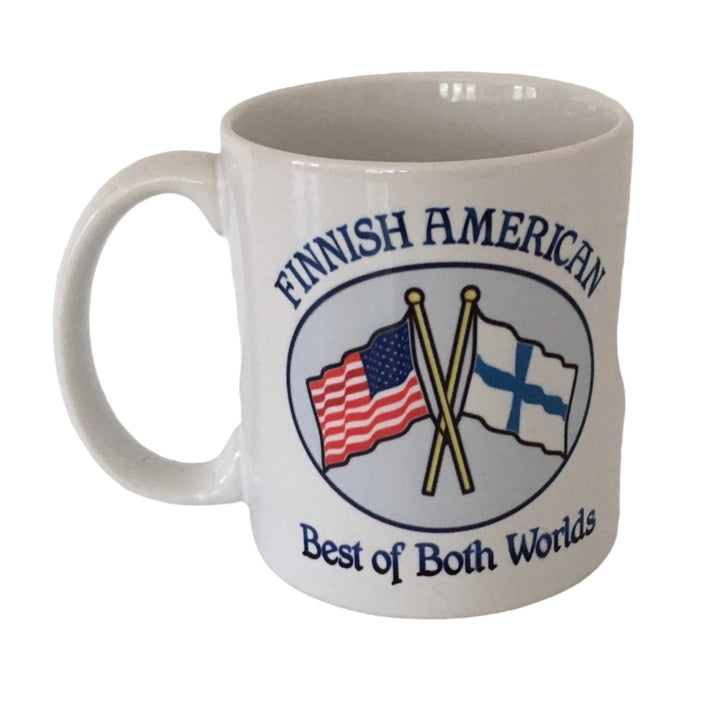 Finnish American  Best of Both Worlds coffee mug