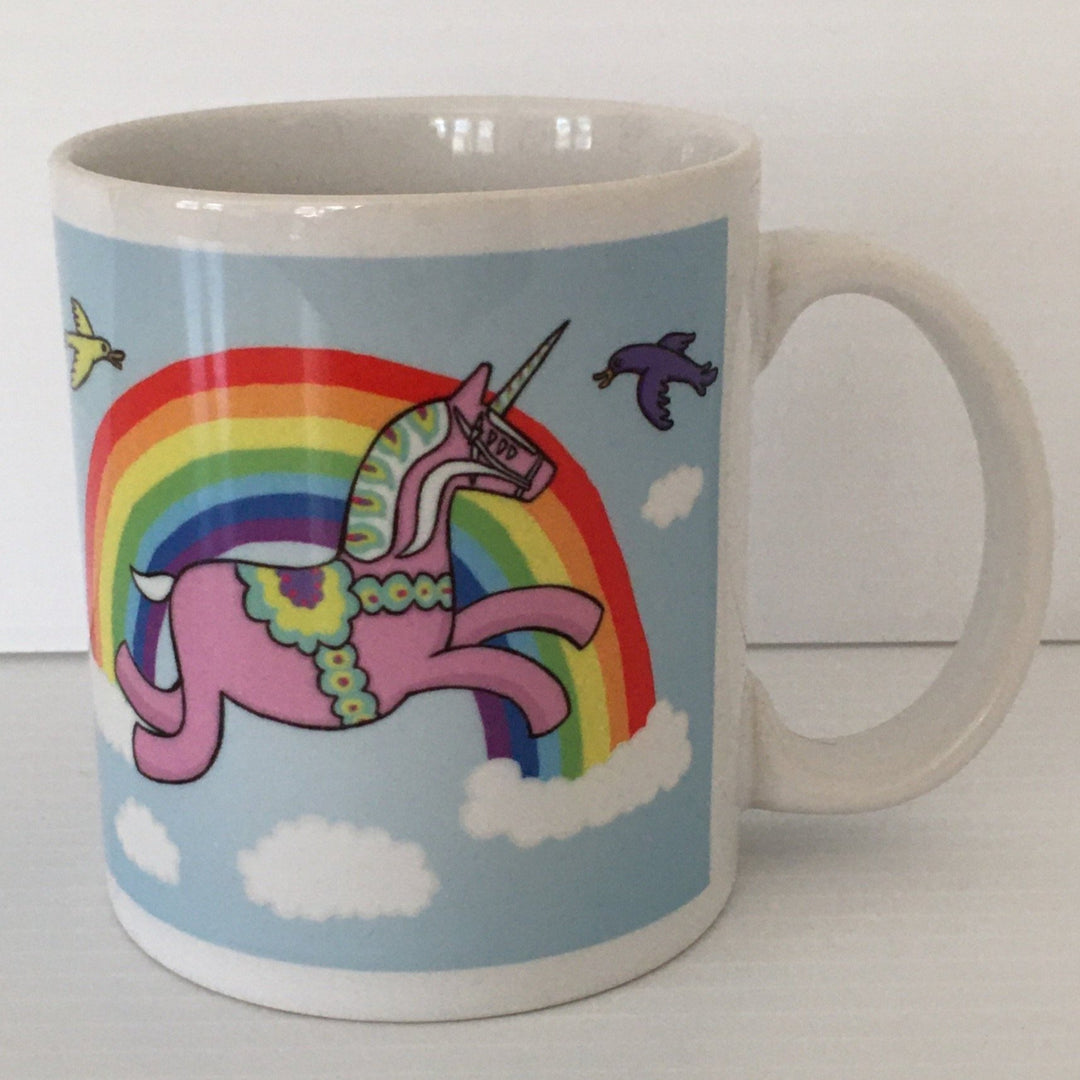 Karin Didring Dala Horse unicorn coffee mug